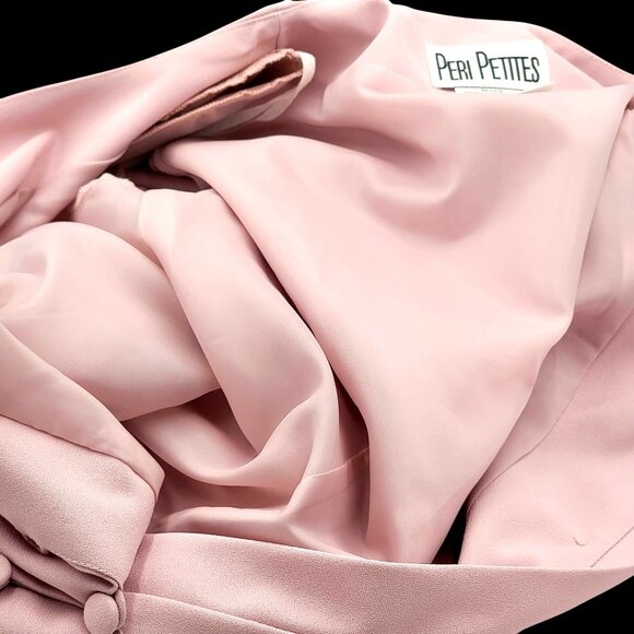 VTG 90S Y2K Pretty Woman Light Pink Button-Front Short Sleeve Midi Dress - Picture 12 of 16